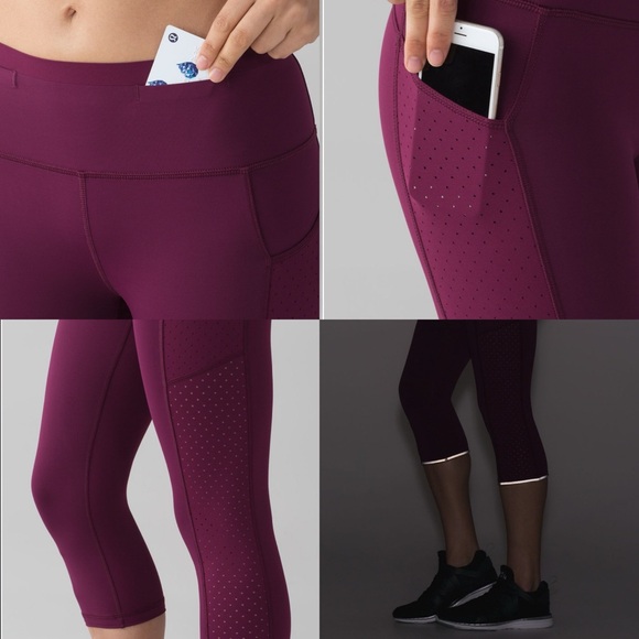 Lululemon Mind Over Miles Crop - Picture 2 of 7